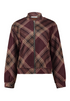 Zabaione Womens Mi44laa Plaid Bomber Jacket BK-175-020 - Cherry Liqueur