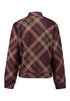 Zabaione Womens Mi44laa Plaid Bomber Jacket BK-175-020 - Cherry Liqueur