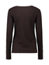 Zabaione Ladies Co44raline Textured Long Sleeve Top - Coffee BK148-325CFE