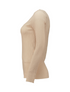 Zabaione Ladies Co44raline Textured Long Sleeve Top - Beige BK148-325 BG