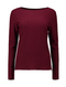 Zabaione Ladies Co44raline Textured Long Sleeve Top - Cherry Liqueur BK148-325 CL