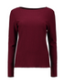 Zabaione Ladies Co44raline Textured Long Sleeve Top - Cherry Liqueur BK148-325 CL