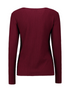 Zabaione Ladies Co44raline Textured Long Sleeve Top - Cherry Liqueur BK148-325 CL