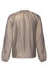 Kimara Bras Metallic Studded Long-Sleeve Blouse BRAS - Gold