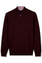 Baileys Cotton Cashmere Blend 1/4 Zip Pullover 628498 495 - Dark Cassis