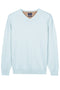Baileys Mens Long Sleeve Cotton V-Neck Knit Jumper 615 Soft Blue 618100