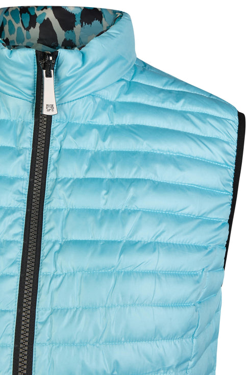 Barbara Lebek Reversible Padded Gilet Turquoise 80590052