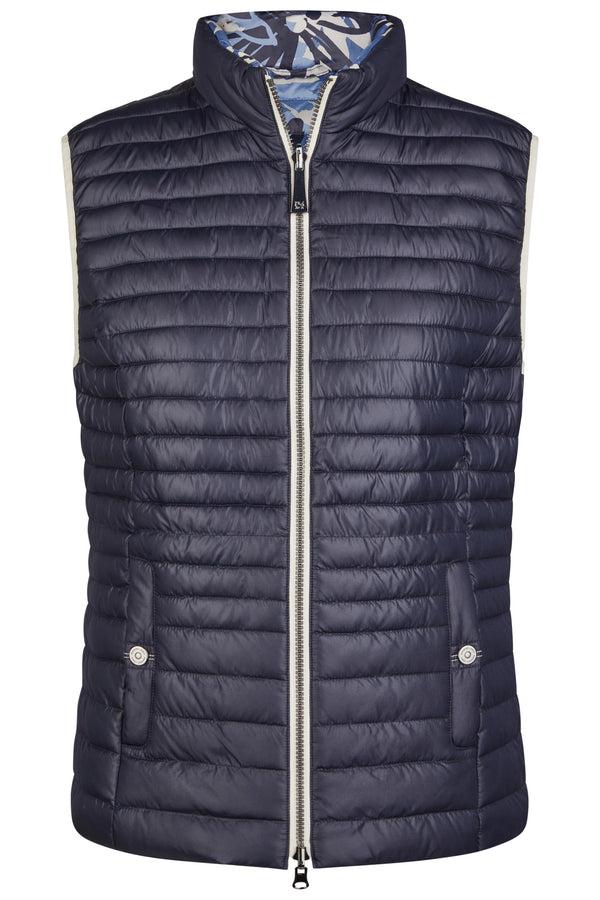 Barbara Lebek Reversible Padded Gilet Navy 81100052