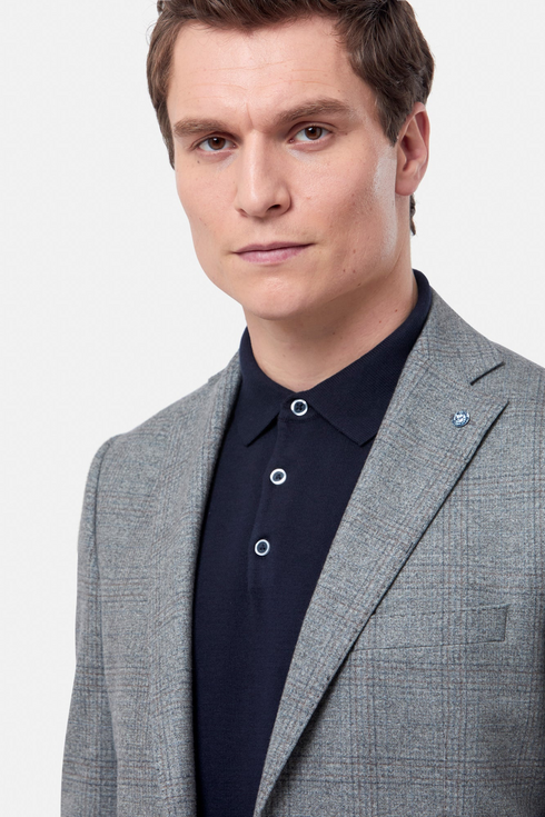 Benetti Herbie Sage Lightweight Check Blazer