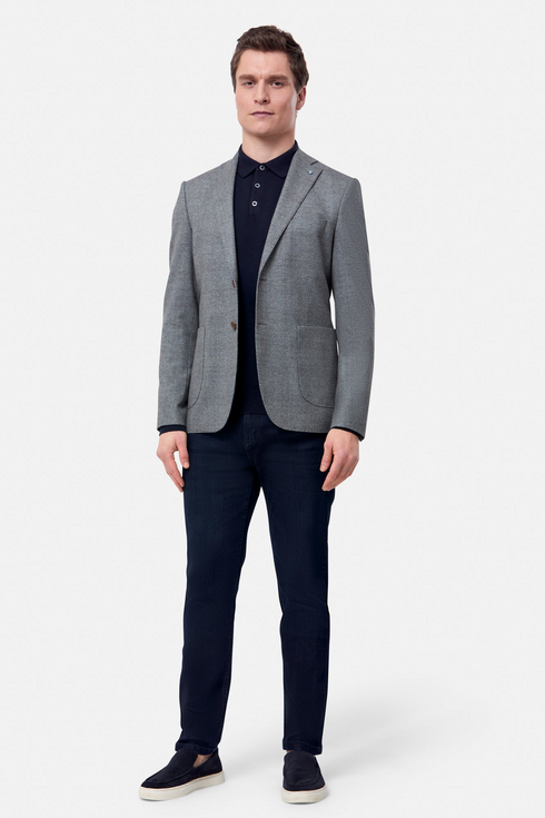 Benetti Herbie Sage Lightweight Check Blazer