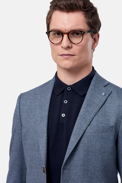 Benetti Herbie Smoke Lightweight Check Blazer