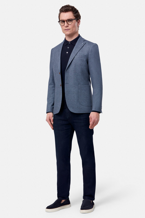 Benetti Herbie Smoke Lightweight Check Blazer