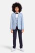 Benetti 3-Piece Boys Harold Blue & Navy Suit