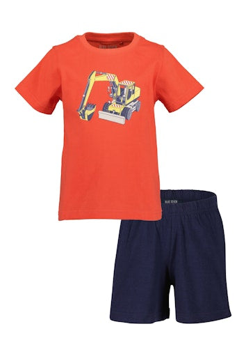 Blue Seven Machinery T-Shirt & Shorts Two-Piece Set 827518