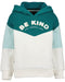 Blue Seven Girls "Be Kind" Hoody – Green & Off-White 764714