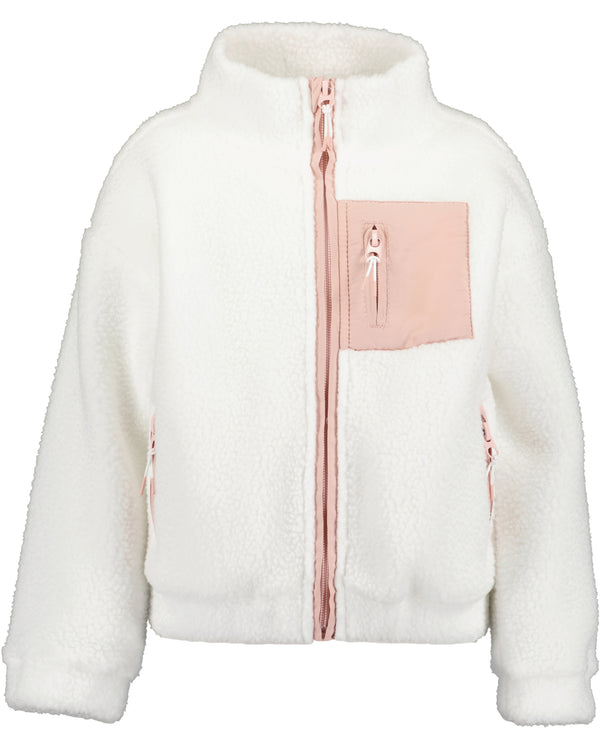Blue Seven Girls Ful Zip Fleece Jacket – White 764718