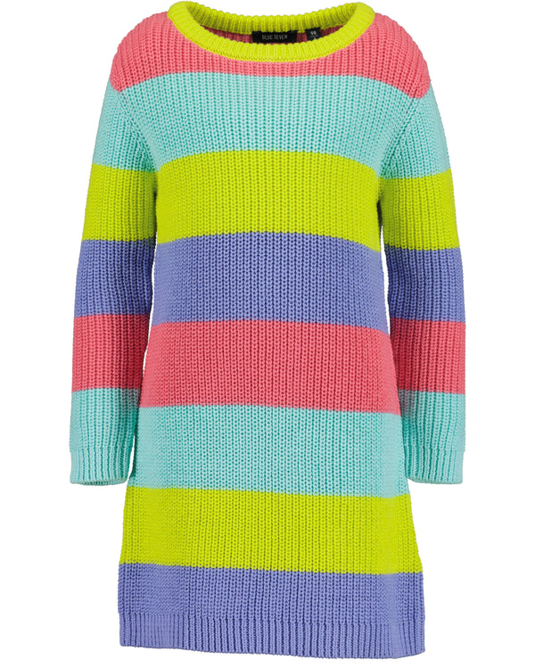 Blue Seven Girls Striped Knit Dress – Pastel Colours 773709