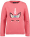 Blue Seven Girls Unicorn Pullover – Salmon Pink 769128
