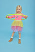 Blue Seven Girls Unicorn Dress – Salmon with Tulle Skirt 773708