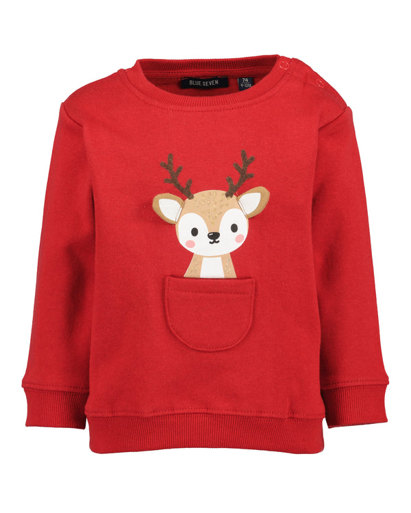 Blue Seven Toddler Girls Christmas Sweatshirt – 957100