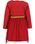 Blue Seven Toddler Girls Red & Gold Christmas Dress with Tulle Skirt - 963120