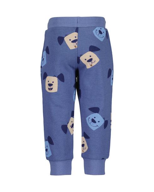 Blue Seven Toddler Boys Sweatpants with Dog Print - 990078