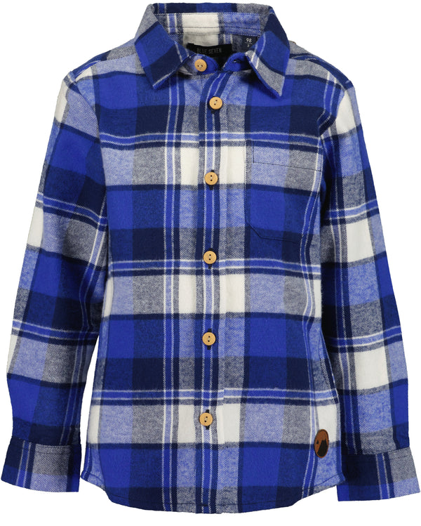 Boys Blue Seven Blue Check Shirt – 880049