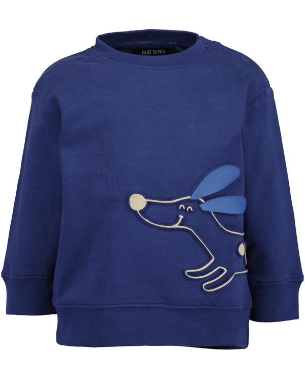 Blue Seven Toddler Boys Sweatshirt with Dog Print - 984141