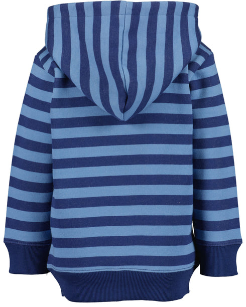 Boys Blue Seven Full Zip Striped Hoodie – 864785
