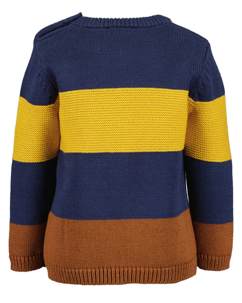 Blue Seven Toddler Boys Striped Pullover - 987070