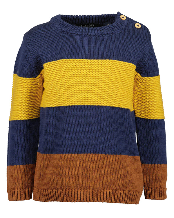 Blue Seven Toddler Boys Striped Pullover - 987070