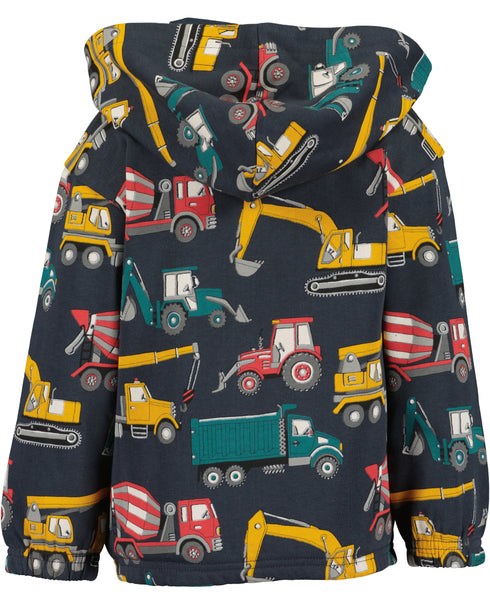 Blue Seven Boys Sweat Jacket with Machinery Print – 864759