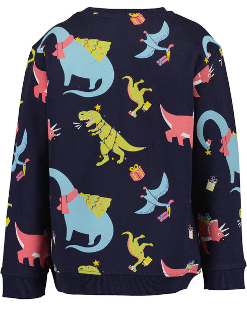 Boys Blue Seven Colourful Dinosaurs Sweatshirt – 864772
