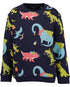 Boys Blue Seven Colourful Dinosaurs Sweatshirt – 864772