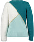 Blue Seven Girls Knit Pullover – Green & White with Gold Accents 769137