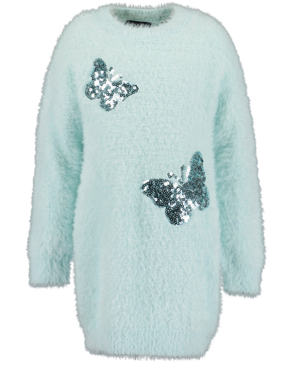 Blue Seven Girls Knit Dress with Butterflies 773727