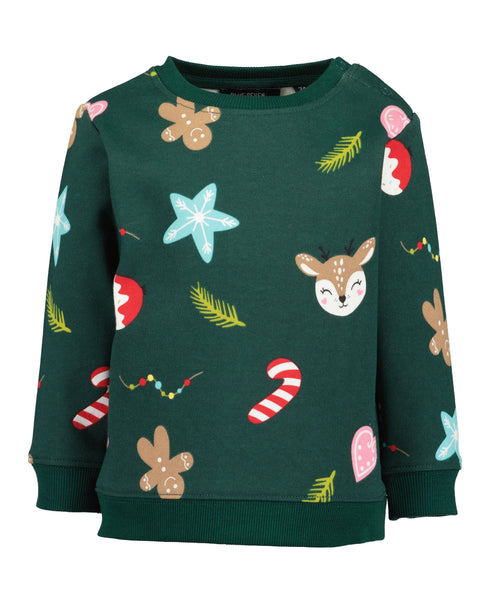 Blue Seven Toddler Girls Christmas Sweatshirt – 957100