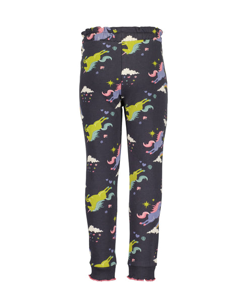 Blue Seven Girls Sweatpants elastic waist with ruffle edge 775166