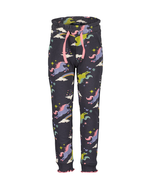 Blue Seven Girls Sweatpants elastic waist with ruffle edge 775166