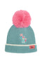 Lighthouse Kids Cable Knit Bobbie Bobble Hat - Fox Teal