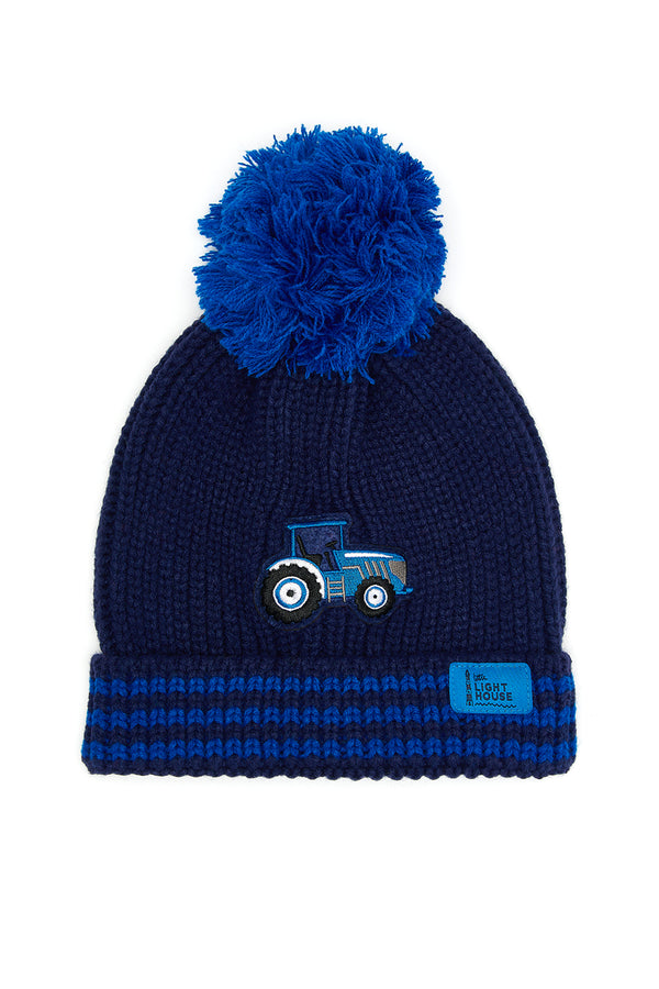 Lighthouse Bobbie Bobble Hat for Children – Cable Knit Warmth