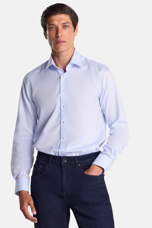 Benetti Brad Tapered Fit Long Sleeve Formal Shirt - Men's Non-Iron Cotton