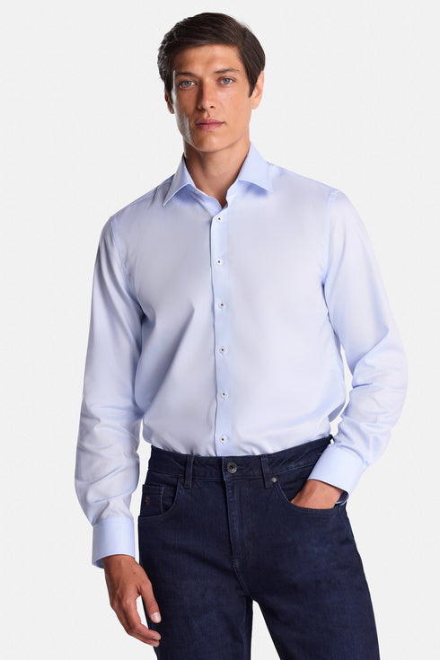 Benetti Brad Tapered Fit Long Sleeve Formal Shirt - Men's Non-Iron Cotton