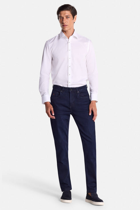 Benetti Brad Tapered Fit Long Sleeve Formal Shirt - Men's Non-Iron Cotton