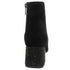 Loretta Vitale C1507 Women's Black Suede Diamante Ankle Boots