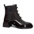 Loretta Vitale Patent Leather Ankle Boot C38132 - Chocolate Brown