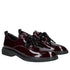 Loretta Vitale Patent Leather Beaded Lace Loafer Shoe C38154 - Bordo