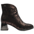 Loretta Vitale Grain Leather Ankle Boot C38161 - Pewter
