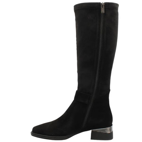 Loretta Vitale Suede Long Boot C38165 - Black Suede