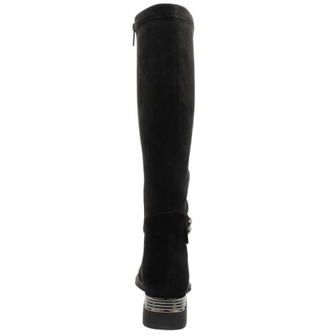 Loretta Vitale Suede Long Boot C38165 - Black Suede